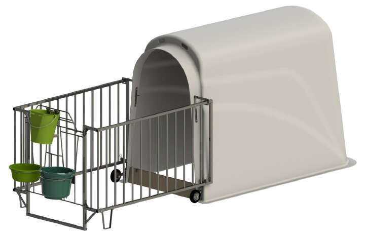 KERBL CalfHouse Master Plus mit schwerer Umzäunung